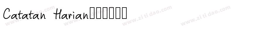 Catatan Harian字体转换